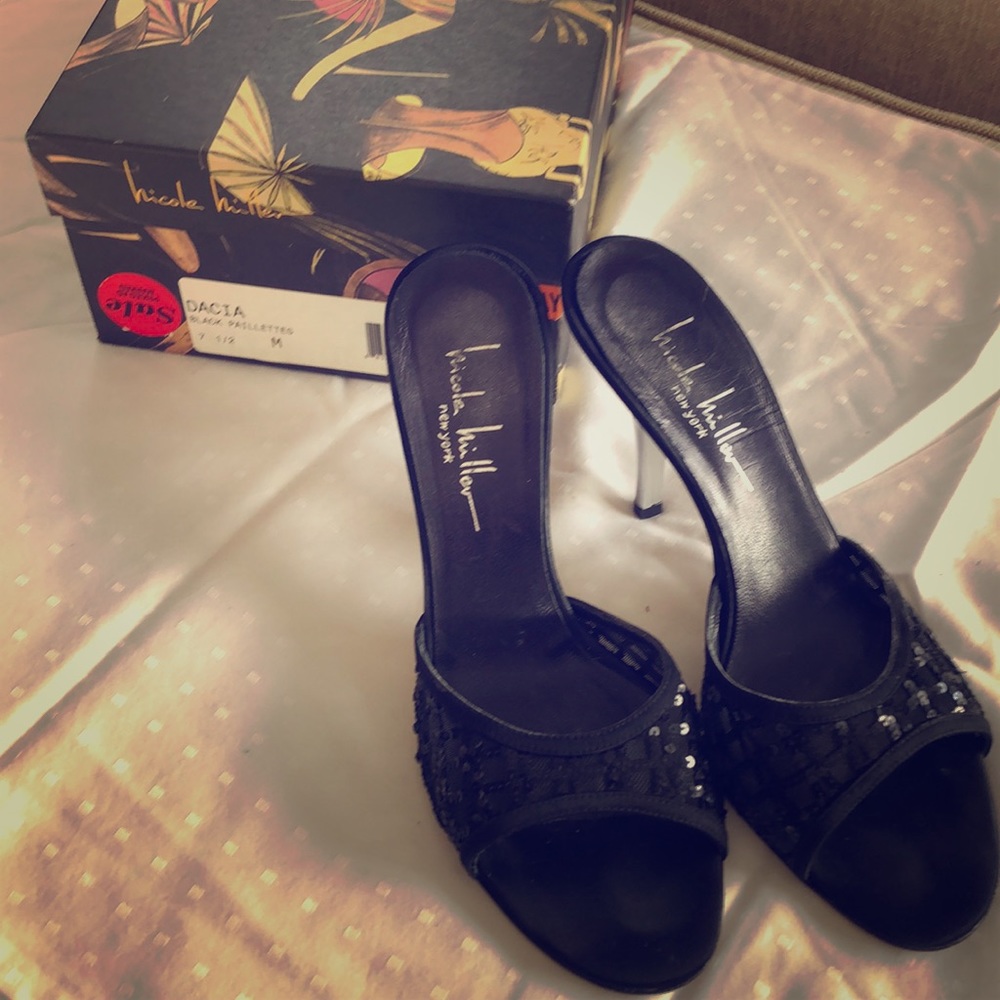 Nicole Miller Black Heels
